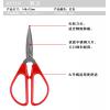 齐心不锈钢民用剪刀B2710红