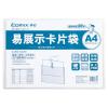 齐心卡片袋A4硬质A1737透明